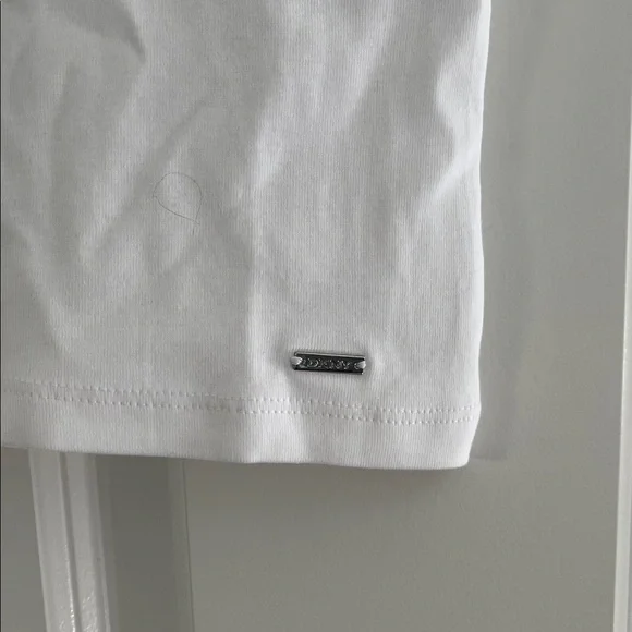 DKNY Kids Classic White Tee - Picture 3 of 7